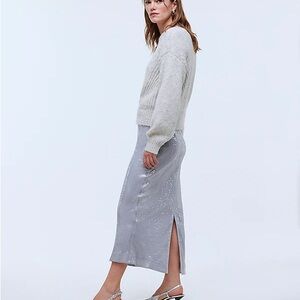Madewell Sequin Midi Skirt in Solstice